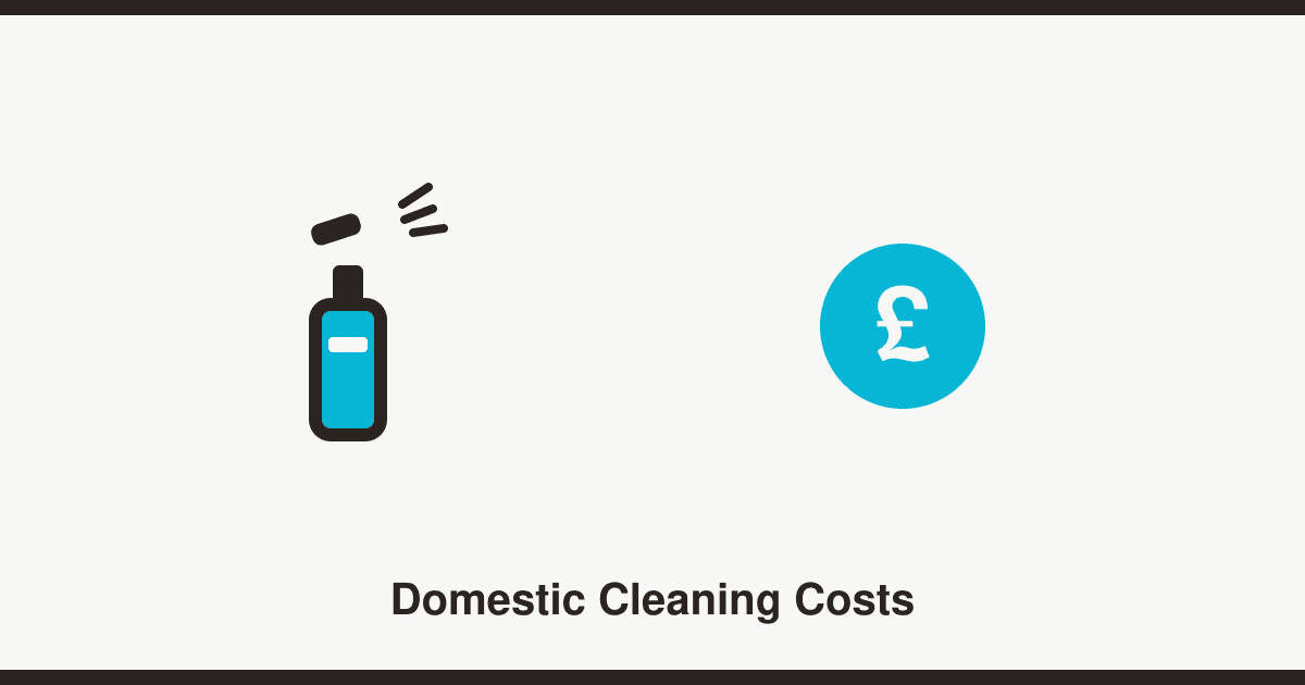 How much does a domestic cleaner cost in the UK?