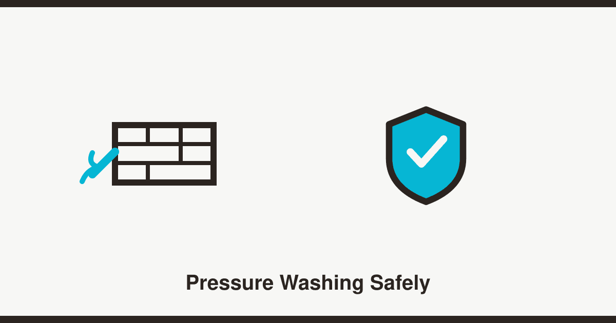 Pressure washing patios and driveways safely: what damages what