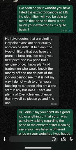 My Oven Cleaner — Customer photo