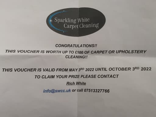 Sparkling White Carpet Cleaning Ltd — Customer photo